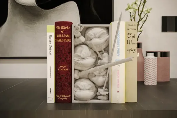 TMNT/ Buchstütze und Wandhalterung