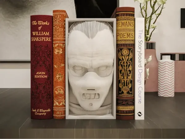 Hannibal Lecter / Buchstütze und Wandhalterung