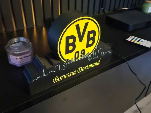 Lightbox Borussia Dortmund mit Skyline