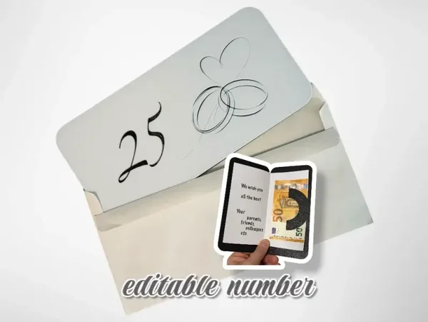 Glückwunschkarte Hochzeitstag editierbar