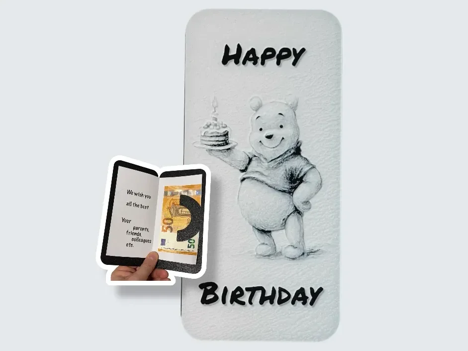 Glückwunschkarte Geburtstag Winnie Puuh