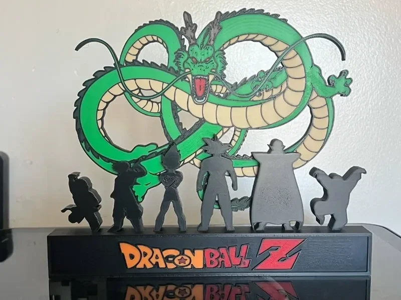 Dragon Ball Z Skyline mit Charakteren