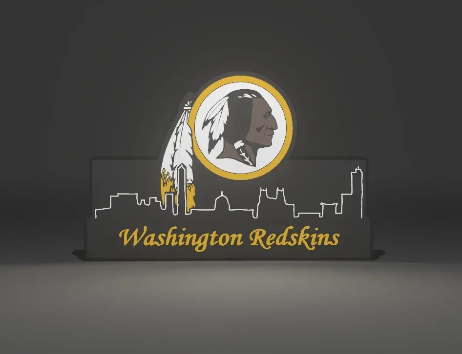 Lightbox Washington Redskins mit Skyline!
