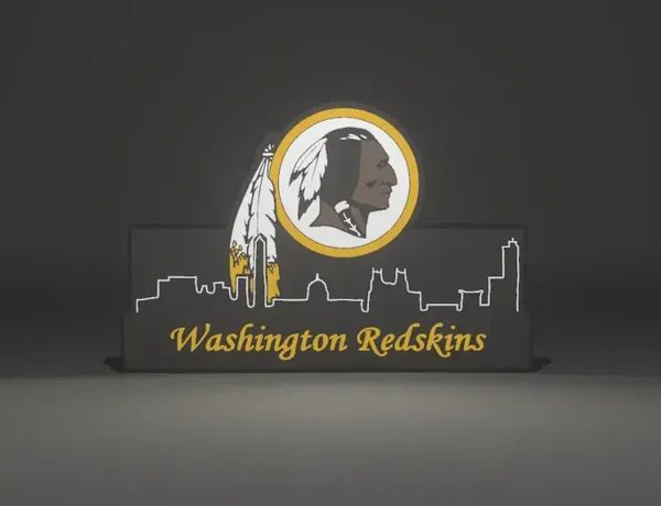 Lightbox Washington Redskins mit Skyline!