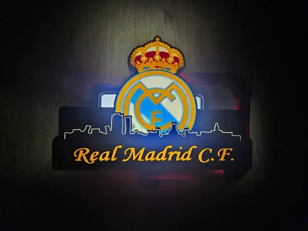Real Madrid CF Leuchtkasten mit Skyline