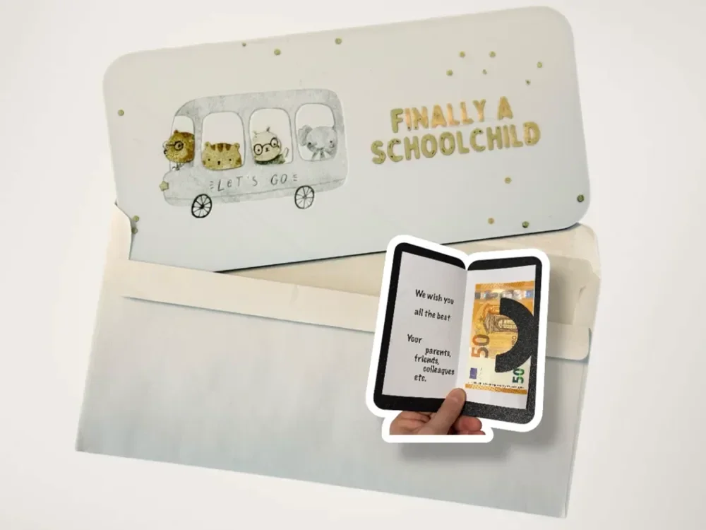 Glückwunschkarte endlich Schulkind