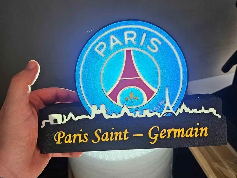 Leuchtkasten Paris Saint-Germain mit