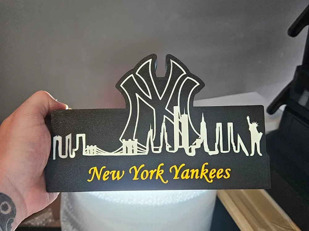 MLB Lightbox New York Yankees mit Skyline!