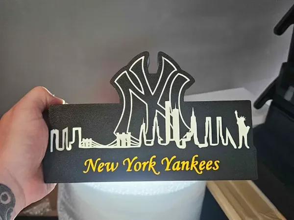 MLB Lightbox New York Yankees mit Skyline!