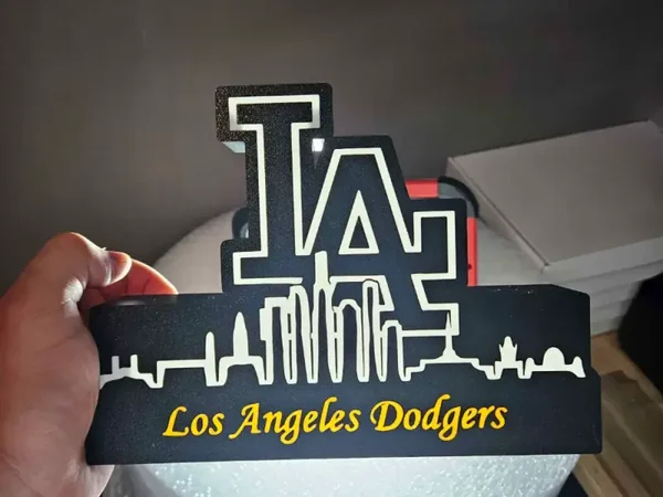 MLB Leuchtkasten LA Dodgers mit Skyline-Display!
