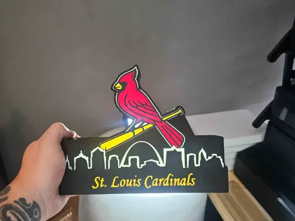 MLB Lightbox St. Louis Cardinals mit Skyline!
