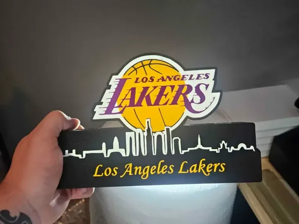 NBA Leuchtkasten LA Lakers mit Skyline Display!