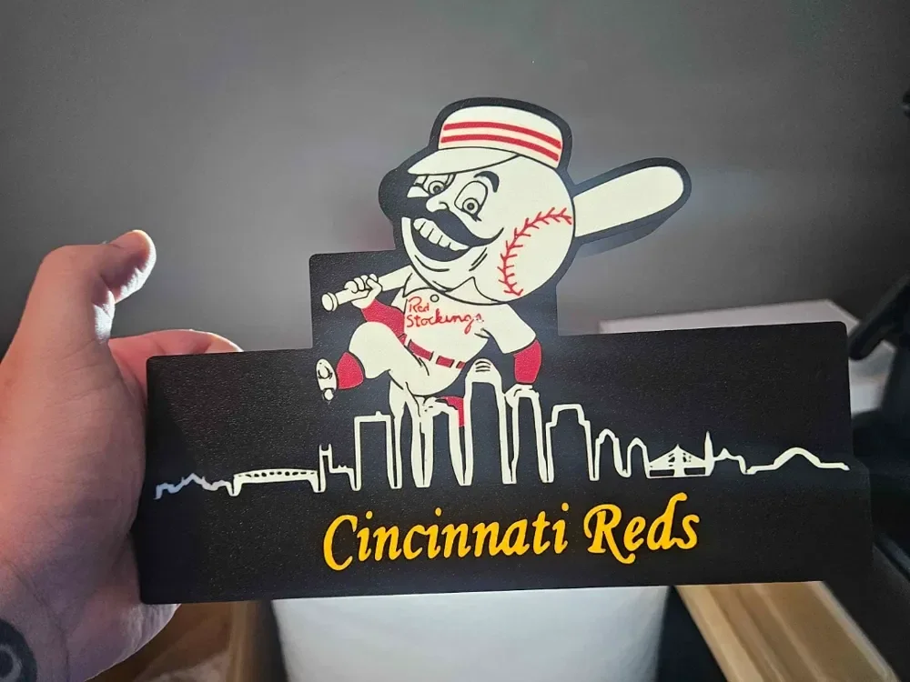 MLB Leuchtkasten Cincinnati Reds mit Display!