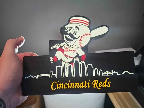MLB Leuchtkasten Cincinnati Reds mit Display!