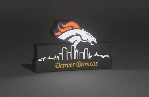 NFL Leuchtkasten Denver Broncos mit Skyline-Display!