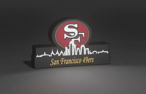 NFL Lightbox San Francisco 49ers mit Skyline!