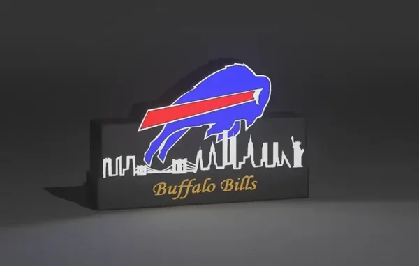 NFL Leuchtkasten Buffalo Bills mit Skyline-Display!
