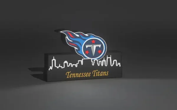 NFL Leuchtkasten Tennessee Titans mit Skyline-Display