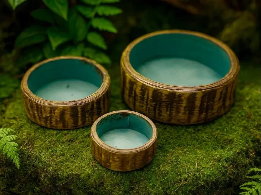 Schlichte Schalen für Terrarien & Nager (Baum)