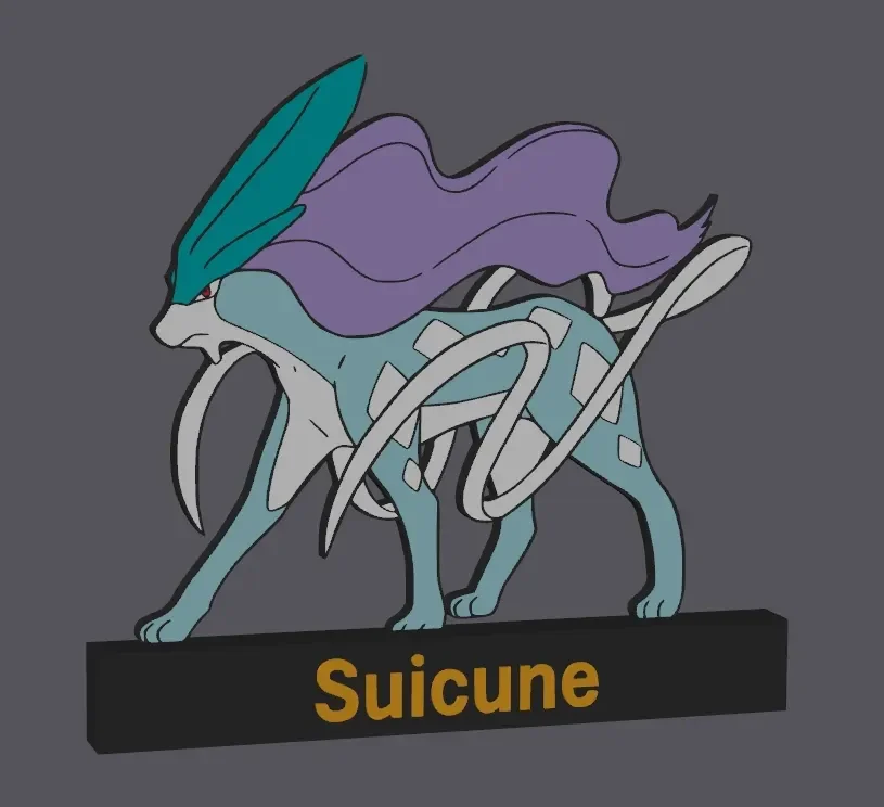 Pokemon Suicune Display