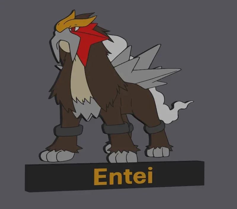 Pokemon Entei Display