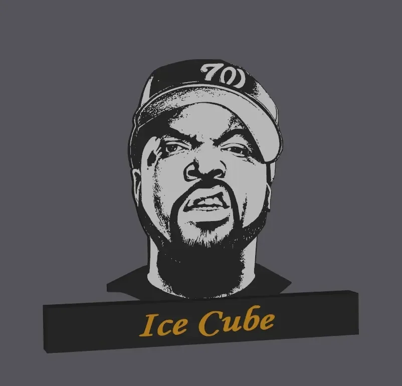 Ice Cube Porträt-Display