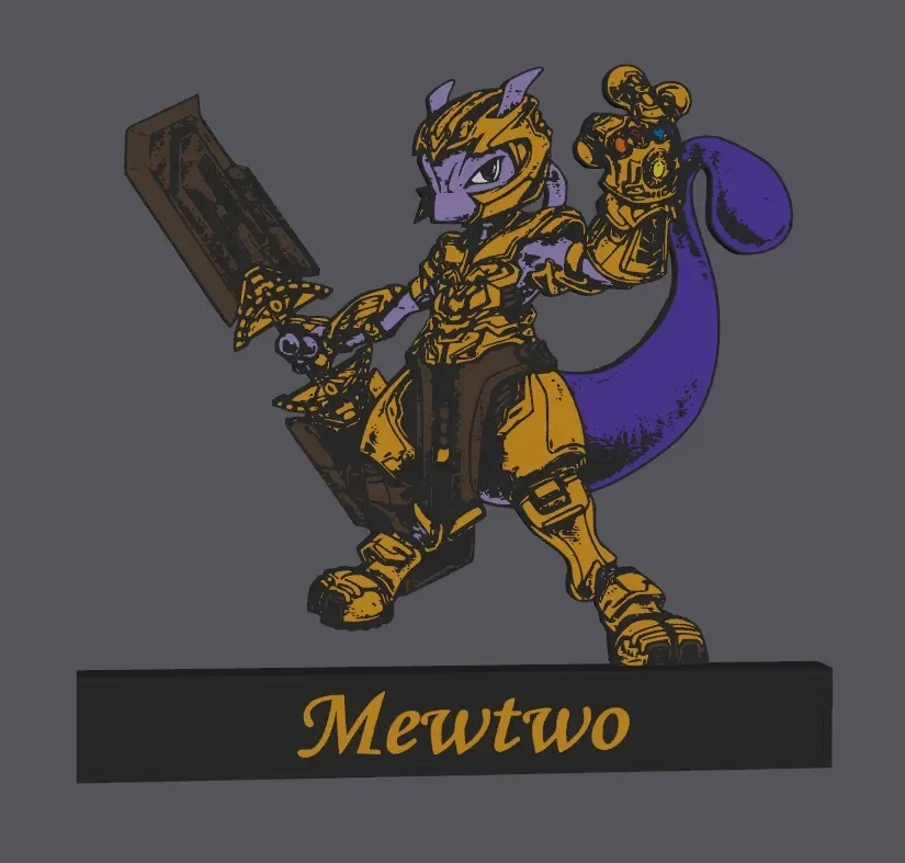 Pokemon MewTwo als Thanos-Display!