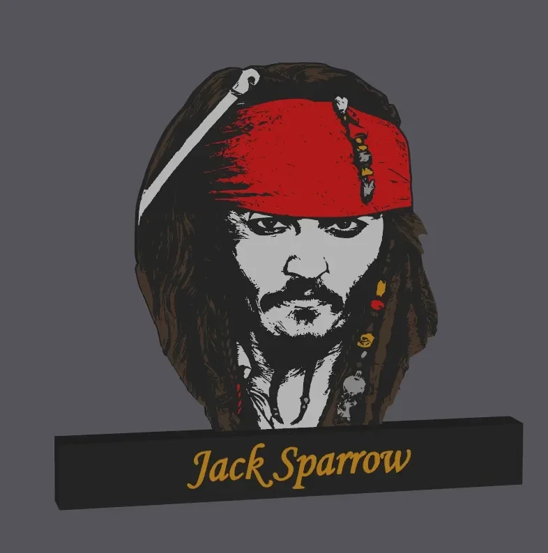 Jack Sparrow Porträt-Display!