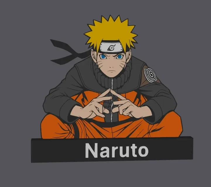 Naruto - Naruto kniende Darstellung!