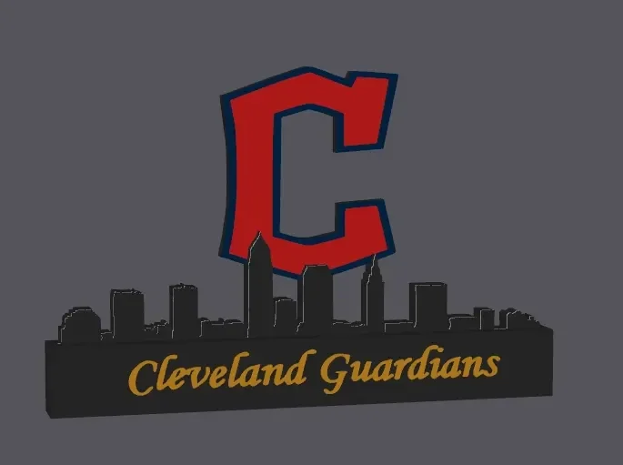 MLB Cleveland Guardians mit Skyline-Display