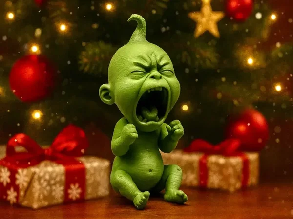 Mürrisches Baby Grinch