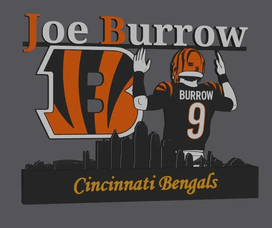 NFL Cincinnati Bengals Joe Burrow Display!