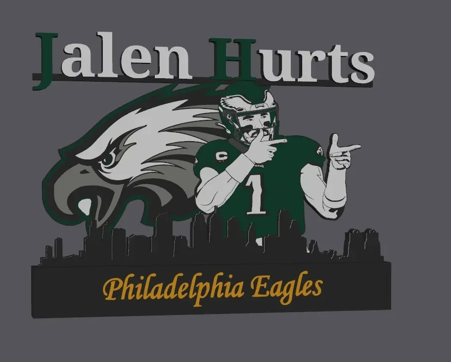 NFL Philadelphia Eagles Jalen Hurts Display!