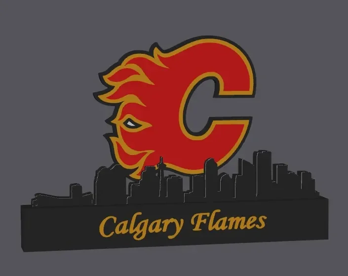 NHL Calgary Flames Skyline Display