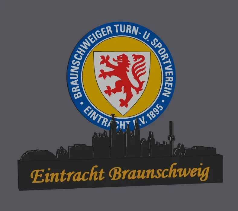 Eintracht Braunschweig with skyline Display!