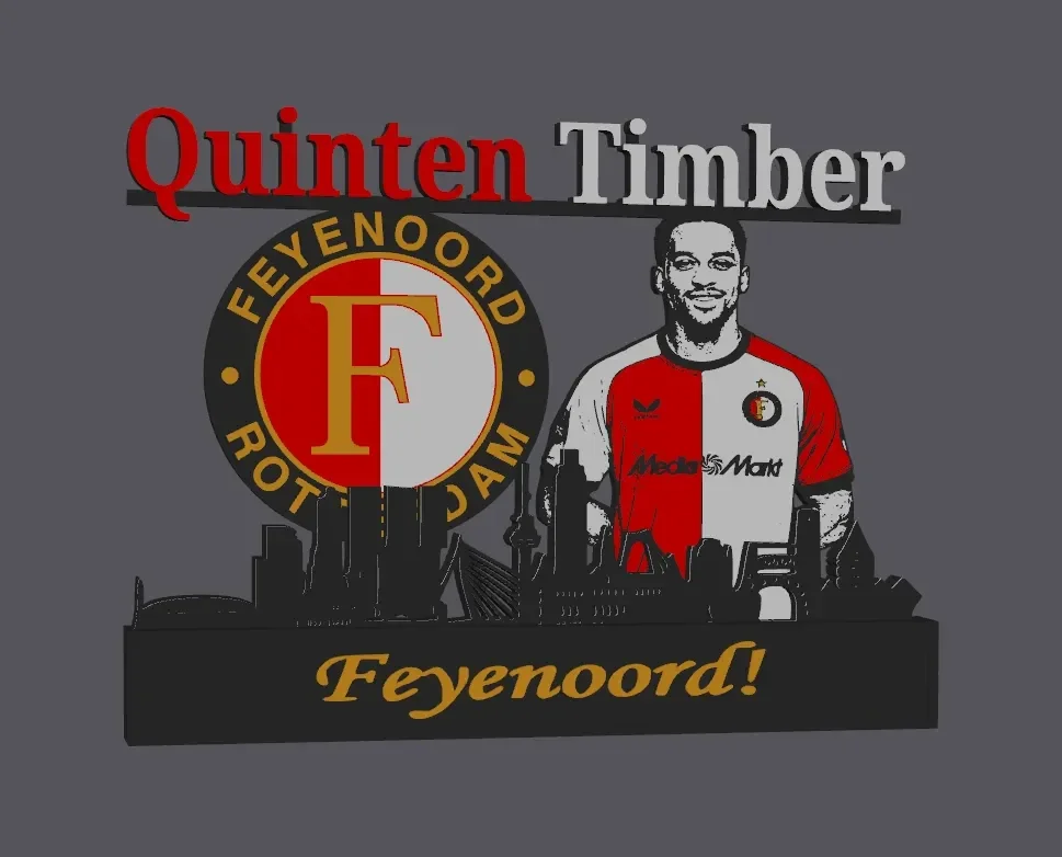 Feyenoord Quinten Timber Display