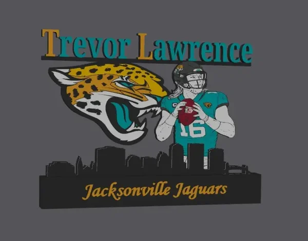NFL Jacksonville Jaguars Trevor Lawrence Display