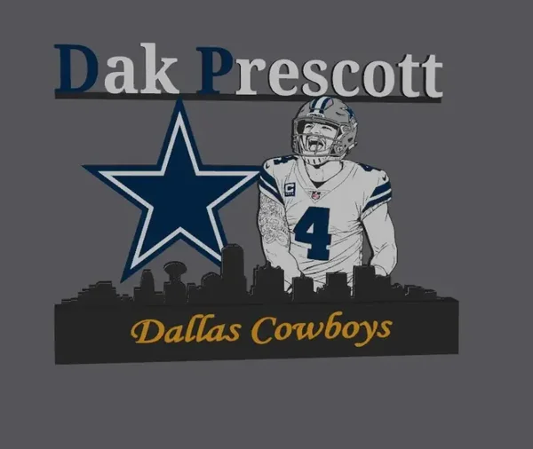 NFL Dallas Cowboys Dak Prescott Display
