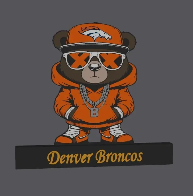 NFL Denver Broncos Teddybär-Display!