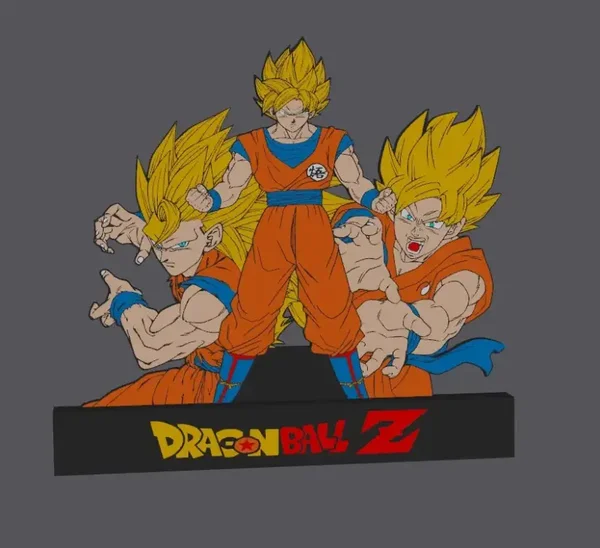 Dragon Ball Z - Goku wird zum Super Saiyajin Display!