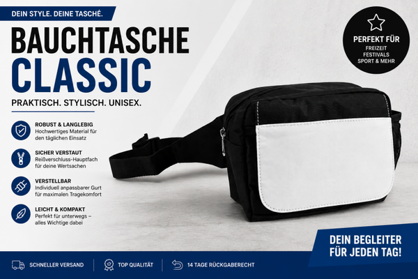 Gürteltasche, Schwarz