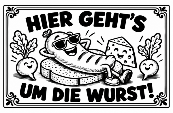 Hier geht,s um die Wurst