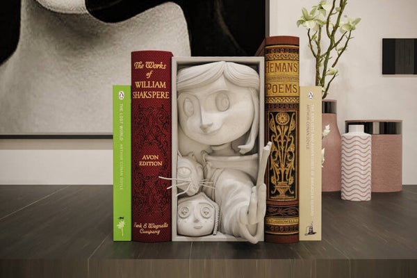 Coraline Buchecke / Buchstütze und Wandhalterung