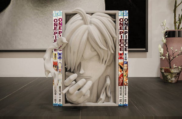 Sanji / Buchstütze und Wandhalterung