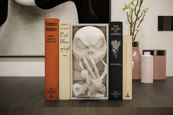 Nightmare Before Christmas / Buchstütze und Wandhalterung