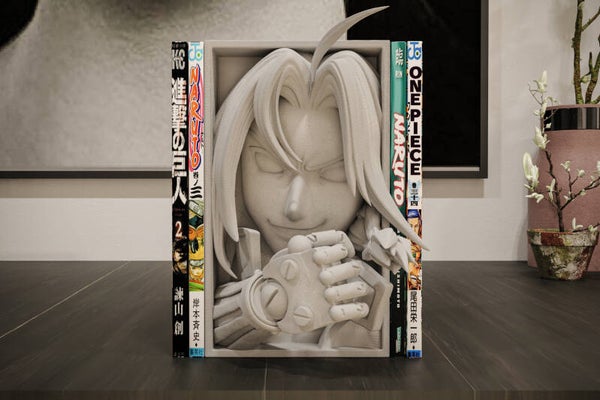 Edward Elric / Buchstütze und Wandhalterung