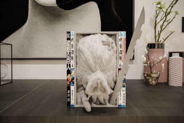 Inosuke Manga Ecke / Buchstütze und Wandhalterung