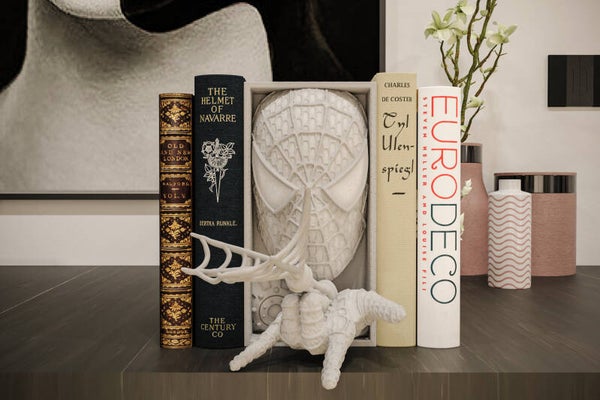 Spiderman  / Buchstütze und Wandhalterung