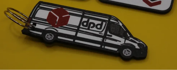 DPD keychain - Logo and Mercedes benz van