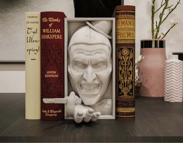 Art der Clown / Buchstütze und Wandhalterung
